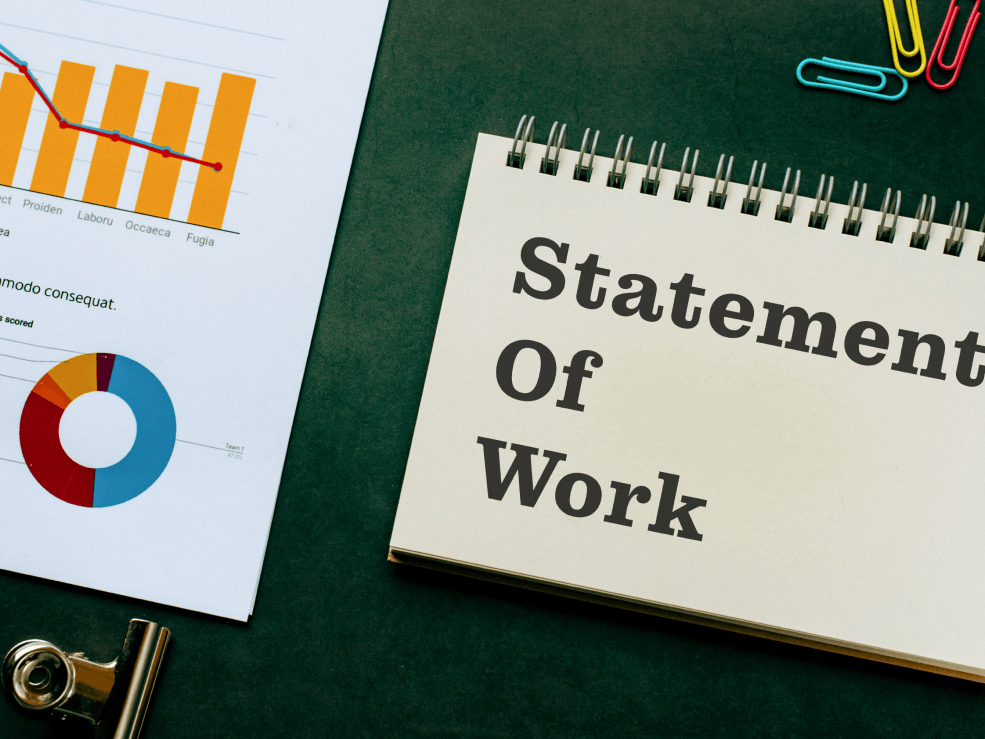 A statement of work. Learn what it means.